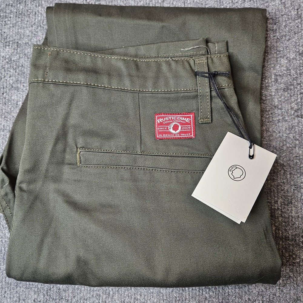 Rustic Dime Workwear Chino Pants Green Size 32